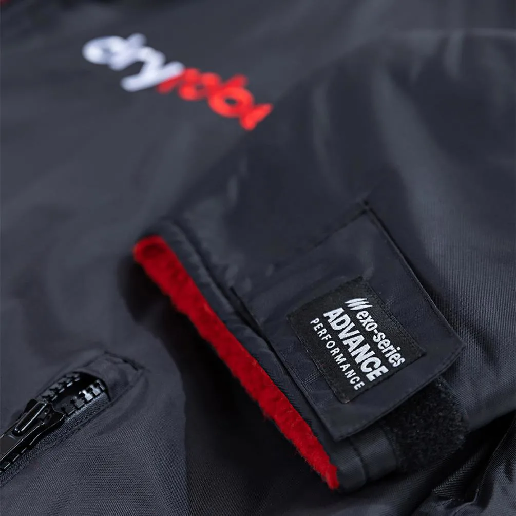 dryrobe Advance Long Sleeve Changing Robe - Black / Red Extra Image 3
